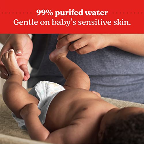 Huggies Special Delivery Hypoallergenic Baby Wipes, Unscented, Safe For Sensitive Skin, 99% Purified Water, 1 Push Button Pack (56 Wipes Total) #TOP6