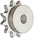 Martin Roller Chain Sprocket, Stainless Steel, Reboreable, Type B Hub, Single Strand, 60 Chain Size, 0.75" Pitch, 12 Teeth, 0.75" Bore Dia., 3.249" OD, 2.375" Hub Dia., 0.168" Width