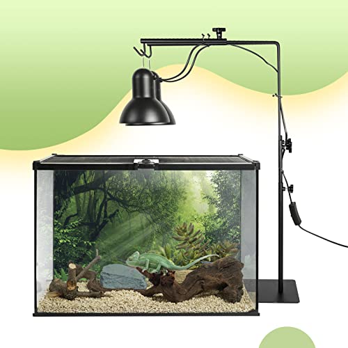 Reptile Dual Lamp Stand Metal Adjustable 15.537.5 Inch