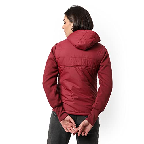 Image of PINACOLADA Women's Puffer Regular Fit Bomber Jacket For Winter Wear | Standing Collar | Full Sleeve | Zipper | Casual Jacket For Woman & Girl | Western Stylish Jacket For Women