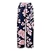 Women Loose Flowy Trousers Cruise Outfits Floral Boho Summer Wide Leg Pants High Waisted Casual Palazzo Pant