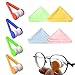 Produktbild Brillenreinigungsbürste,KEUGT 4 pcs Mini Tragbare Brillenreiniger,Reinigungsbürste,Mini-Gläser Weiche Bürsten-Reinigungs-Clip,Reinigungswerkzeug Mikrofaser-Brillenbürsten-Reinigungsclip für Reisen