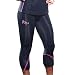 Womens- Kutting Weight (cutting weight) neoprene weight loss capri pant , Black w/ Neon Pink Accents, Large