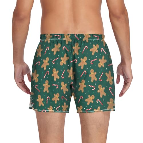 Image of Men's Boxer Shorts Cotton Loose Underwear with Button Fly