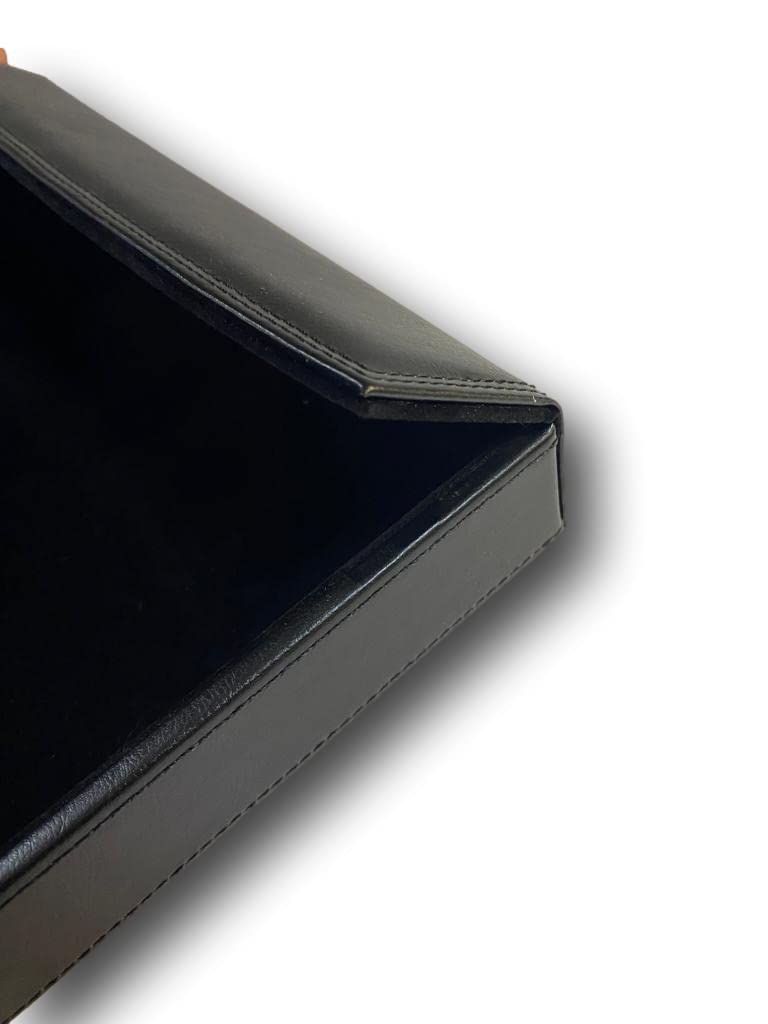 Agendepoint.it - Servizio Da Scrivania In Ecopelle Soft Touch 4 Pezzi Colore Nero Set Scrittoio