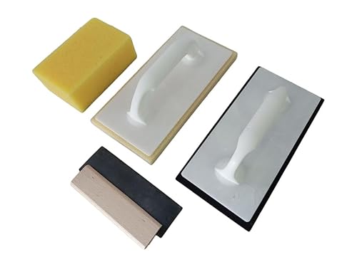 Hydro Washboard Tile Grouting Board Grout Rubber Tile Sponge Set 4-Piece