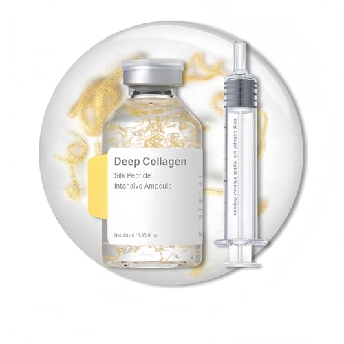 Sérum visage aux peptides de collagène, ampoule intensive aux peptides de soie, lissant les ridules, peau d'apparence lisse, pour une peau d'apparence jeune