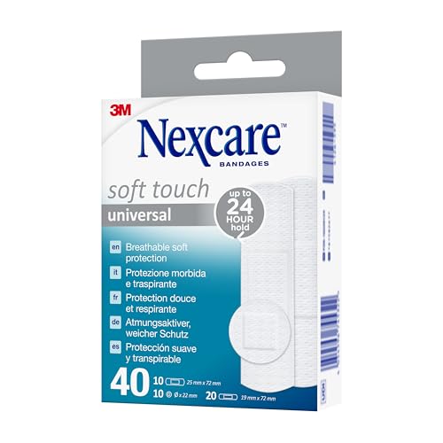 Nexcare Soft Touch Universal Pflaster, assortiert, 40 Stück