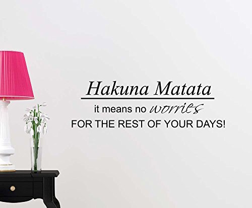 Vinilo decorativo Hakuna Matata 23 in x 7 in
