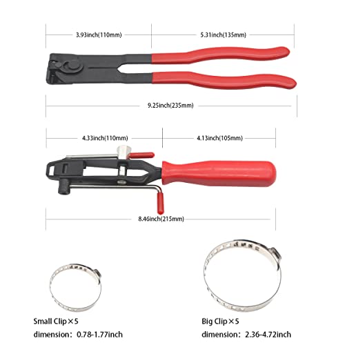 2Pcs CV Boot Clamp Crimp & Banding Tool