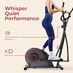 Sunny Health & Fitness Smart Upright Elliptical w/Pulse Sensor Built-in, Indoor Full-Body Cross-Training & Cardio Exercise Machine for Home, Free SunnyFit App Connection, Optional Long Stride Length - Image 4