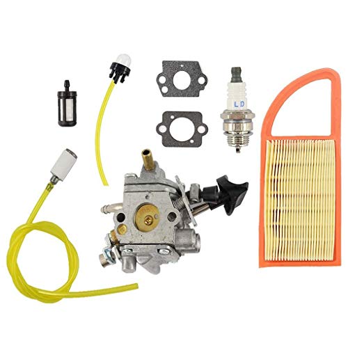 Carburetor Kit for Stihl BR500 BR550 BR600 Backpack Blower Zama C1Q-S183 Fuel Filter Spark Plug