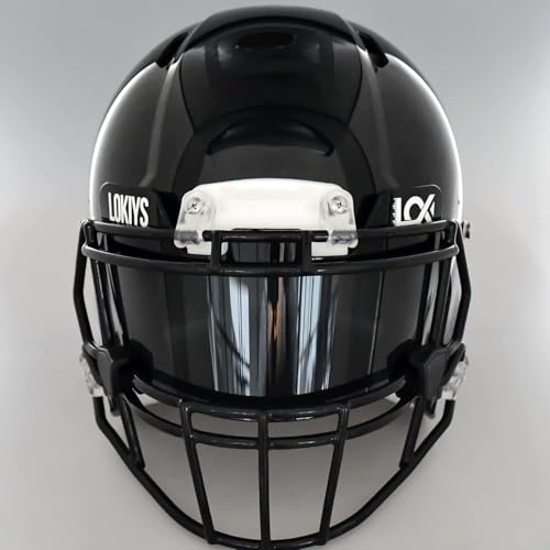 LOKIYS 2Pcs Football Visor - for Youth Football Helmets & Adult Football Helmets (Black+Black) - Thumbnail 5