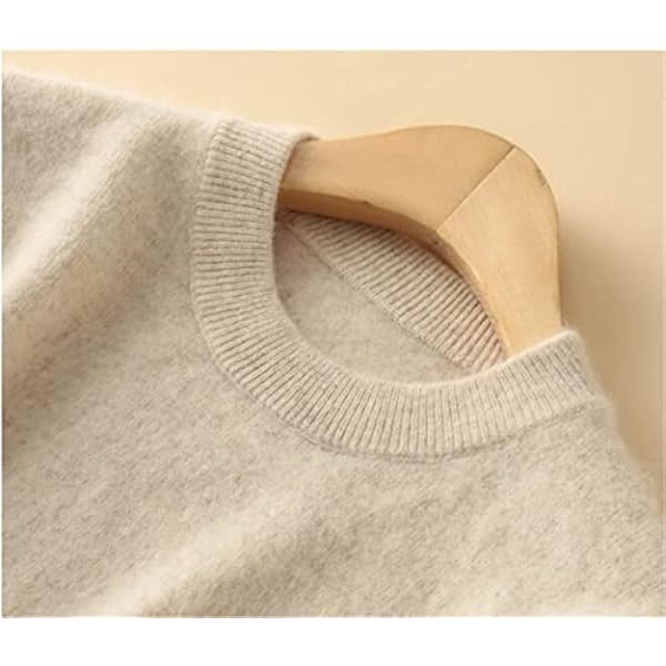 keusyoi Vrouwen Mink Cashmere Trui Winter Vrouwen Crew Neck Trui Casual Effen Trui Basic Wollen Jumper Tops