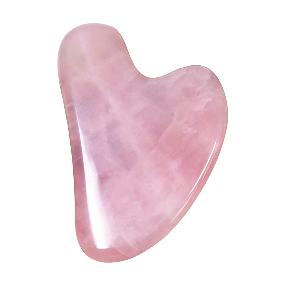 Prezent Gua Sha Skrobanie Narzędzie do masażu Uroda Tajne Azji Kwarc Naturalny Różowy Kwarc Polerowana Zdrowie Relaks Kryształ Talerz Skrobanie do Kolekcji kamieni szlachetnych i kryształów