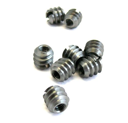 Preisvergleich Produktbild CD-658-01 / 10 Muffen / Rampamuffen RAMPA muffen / M6 x L 12 x Ø 12 mm / mit Schlitz / / blank