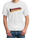 supergay man - lgbt be super proud gay pride maglietta da uomo small bianco