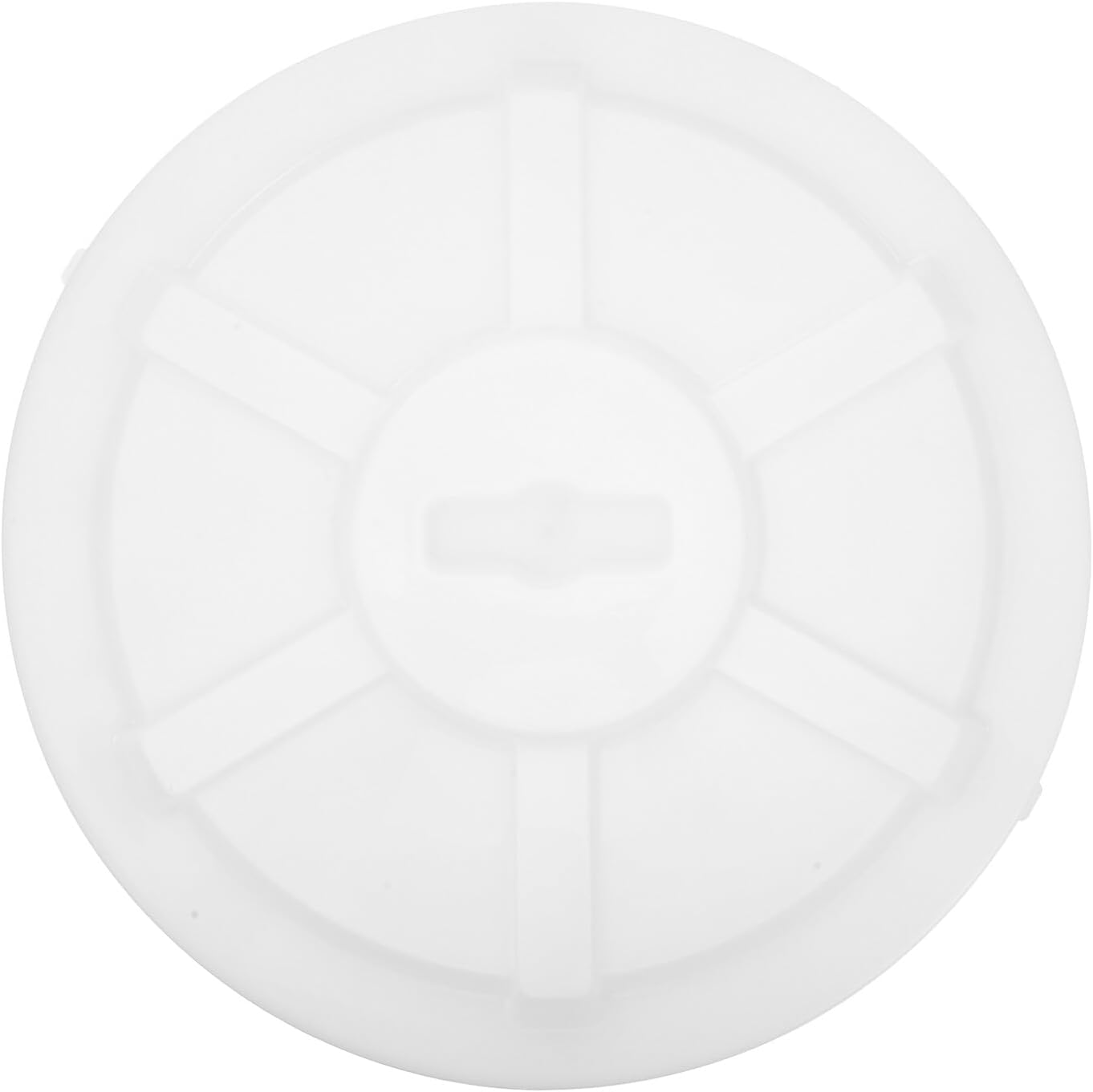 Trash Can Replacement Lid 45l Thickened round Waste Bin Cover White Outdoor Garden Trash Can Protector Leak-proof for Recycling and Compost Use