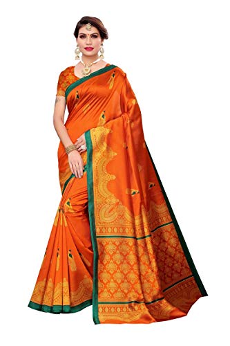 Image of ANNI DESIGNER Women's Crepe Straight Saree