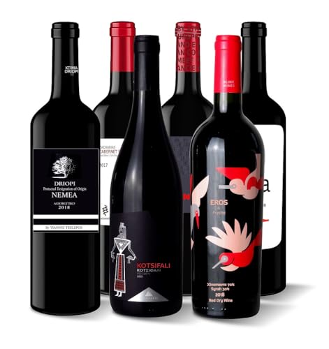 OREA - FEINKOST - Probierpaket griechischer Abend Rotwein 6x750ml (Probierpaket Griechischer Abend)