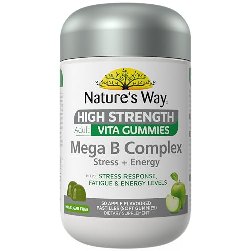 Nature's Way High Strength Adults Mega B Complex Pastilles Vita 50 Gummies