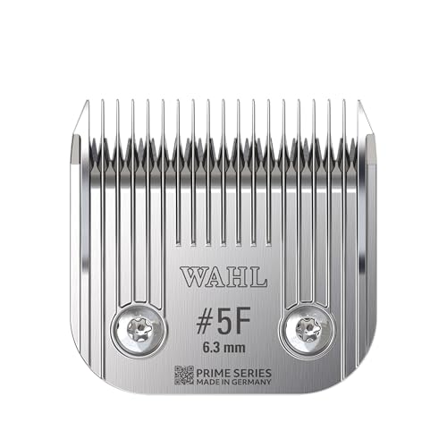 Wahl Prime Series Lames, #5F, 6.3mm, Jeu de Lames, Tondeuse pour Animaux, Lames de Remplacement, pièces détachées pour Tondeuse pour Animaux, Acier Inoxydable, résistant à la Rouille, Coupe précise