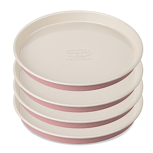 Dr. Oetker 4654 Set de 4 moules pour gâteaux à étages, set layer cakes, moules design rétro, moules à gâteaux antiadhésifs, Acier inoxydable,...