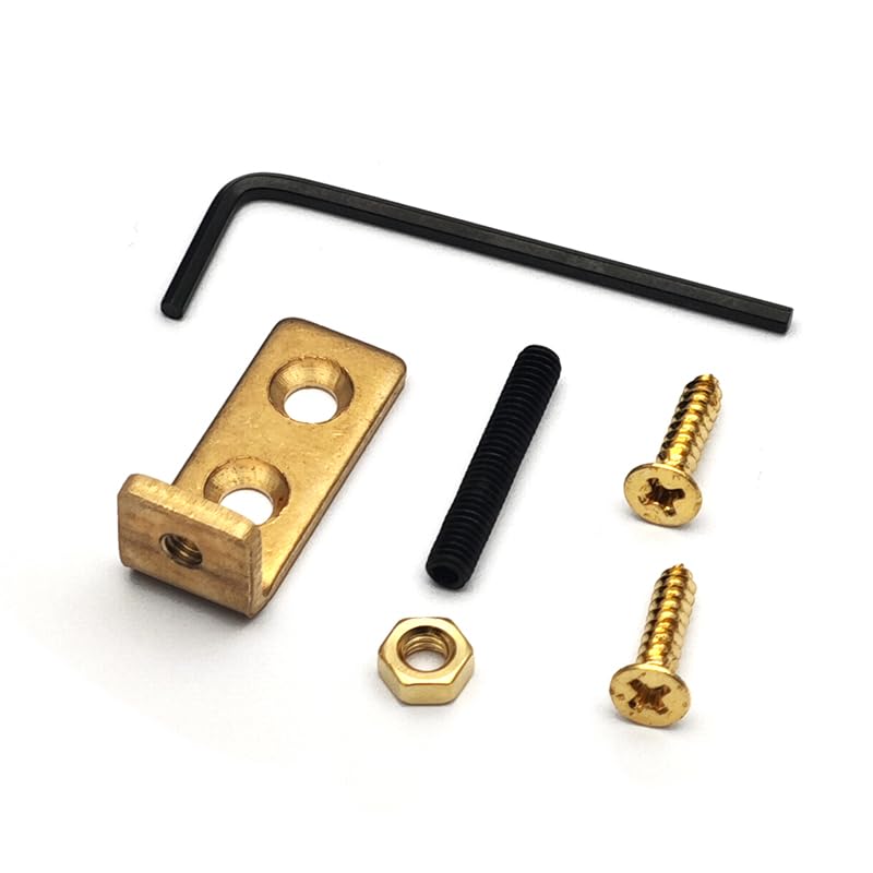 MAXCHEER Brass Tremolo Stopper Stabilizer for FR Tremsetter Set Tremolo Bridge and Floating Bridges Guitar Parts