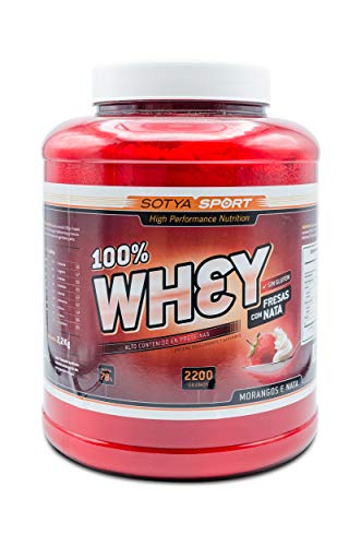 Sotya Proteina Whey 100% Fresa Y Nata 2.2 Kg