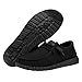 Hey Dude Women's Wendy Canvas Mono Black Size 8 | Women’s Shoes | Women’s Slip-on Loafers | Comfortable & Light-Weight