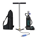 ☑️【Garantía de Calidad】Toda la botella del tanque de buceo está hecha de aluminio de aviación 6061, con un grosor de 4 mm, que es más antioxidante y anticorrosión. La presión de trabajo no supera los 3000PSI / 200bar / 20Mpa. La superficie con oxidación dura y pulverización es resistente a la corrosión del agua de mar. El tanque de buceo se puede usar durante 1-2 años y es reciclable. Es más, se requiere una inspección de calidad todos los años.