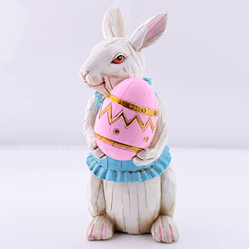 Figurine lapin de Pâques pour décorer la cheminée pendant les fêtes