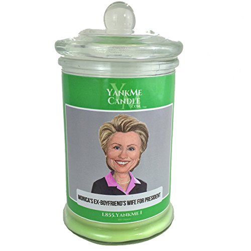 Hillary Clinton Soy Wax Jar Candle - Political Line Of Scented Candles | Not Your Classic Candles| 10.5 Oz| 65+ Hours Of Burning Time| The Best & Funniest Fragrances For Your Home