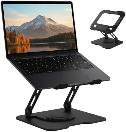 Suporte para Notebook de até 17” em Aço Carbono, Ajustável, Dobrá...