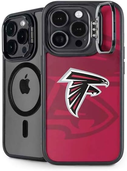 Skinit Kickstand Phone Case Compatible with iPhone 14 Pro Max - Officially Licensed NFL Atlanta Falcons Double Vision Design