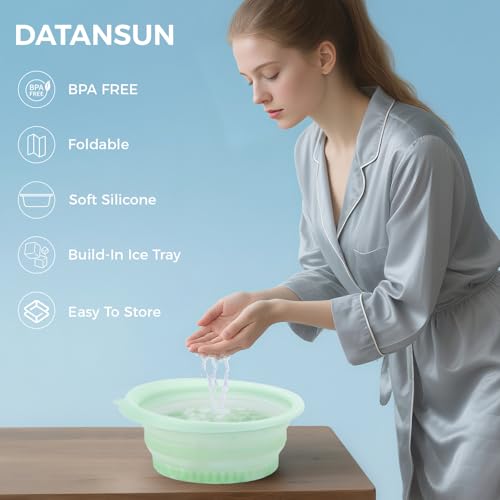 Image of Face Bowl for Ice with Built-In Icetray,Green