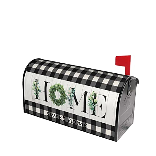 Spring Welcome Mailbox Covers Magnetic Standard Size 21X18 Inch Farmhouse Home Sweet Home Wreath Mailbox Cover Summer Mail Wraps Post Box Cover For Garden Home Decor #TOP2