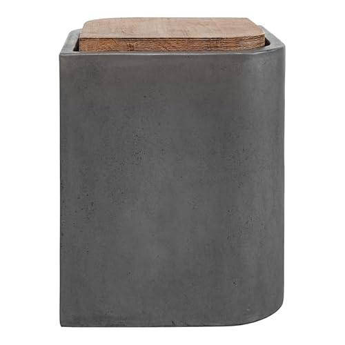 Moe's Home Collection Marquis Contemporary Stone Outdoor Stool In Gray #TOP1