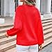 Valentine Sweater Women,Valentines Sweater Women Bow Print Oversized Crewneck Sweaters Valentine S Day Outfit Valentine Apparel 2025 Fashion Top 03 Red Medium