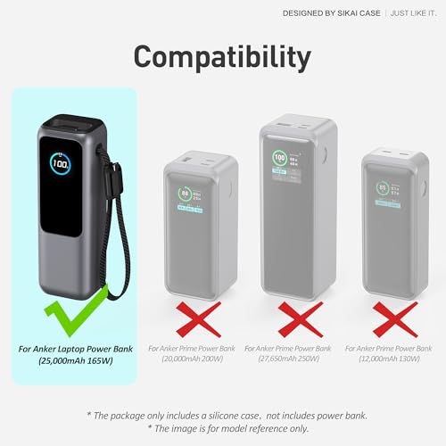 SIKAI CASE Silicone Case for Anker Laptop Power Bank (25,000mAh 165W) 1/4 の商品画像 1