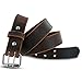 Hanks Legend - Men's Double Prong Leather Belt - Heavy Duty Belts - USA Made - 100 Year Warranty - Crazy Horse - Size 40