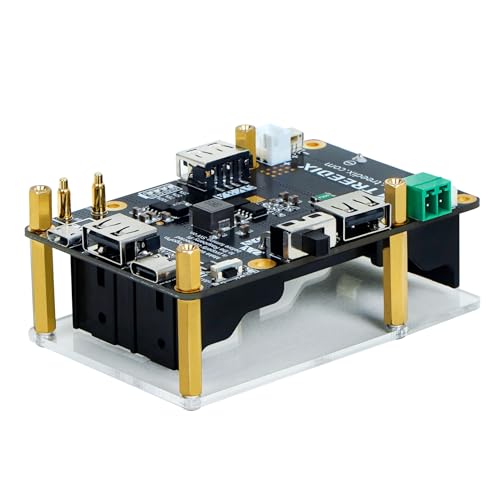 Treedix 5V Uninterruptible Power Supply for Raspberry PiSimultaneous Charge & Output Provides Power Supply via Pogo Pins High-Power Boost Circuit Compatible with Raspberry Pi zero/2B/3B/3B+/4B