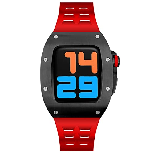 Kit boîtier métal et bracelet silicone Apple Watch, idéal du bureau aux séances de sport