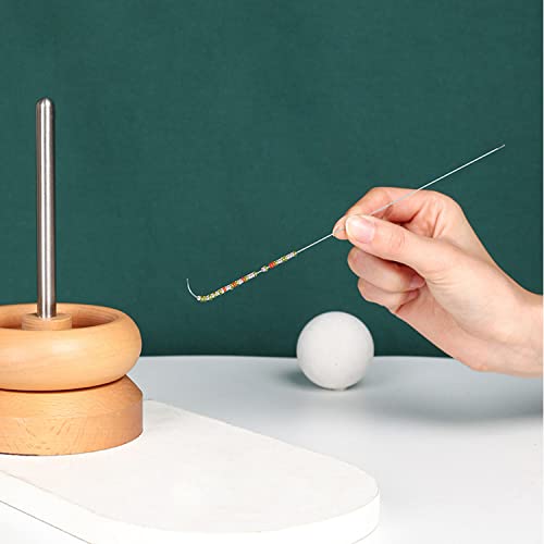 Bead Spinner Needle Bllndx 9Pcs 7.5 Inches Big Eye Curved Needles Steel Needle For String Seed Beads Jewelry Making #TOP3