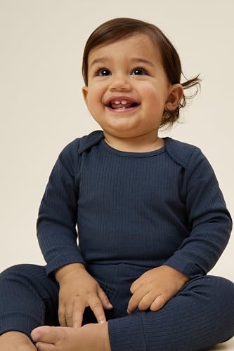 MORI Baby Unisex Long Sleeve Bodysuit Viscose from Bamboo and Organic Cotton - Comfortable Toddler Romper for Boys and Girls4