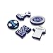 Crocs Unisex's Jibbitz Shoe Football Club Multi Pack, Soccer Charms, Tottenham, 5 Pack