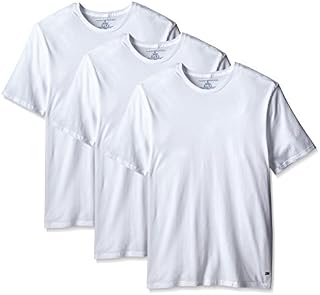 Tommy Hilfiger Men's Undershirts 3 Pack Cotton Classics Crew Neck T-Shirt, White, Medium