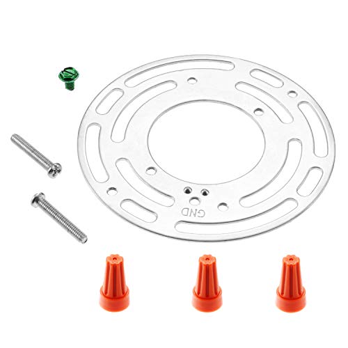 Pelopy 5 Sets Light Fixture Mounting Bracket Light Fixture Crossbar 4 Inch Diameter Universal Light Crossbar Steel Crossbar Bracket With Screw For Wall Light, Close To Ceiling Light, Chandelier #TOP5