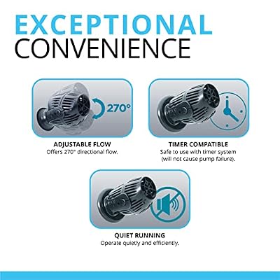 Fluval Sea CP1 Wave Maker Circulation Pump for Freshwater & Saltwater Aquariums, 14345