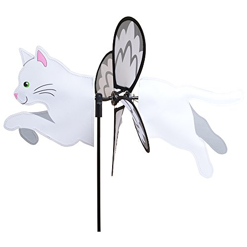 Premier Kite PKGIPWCA Girouette Chat, Blanc, 48 x 32 x 70 cm Cover